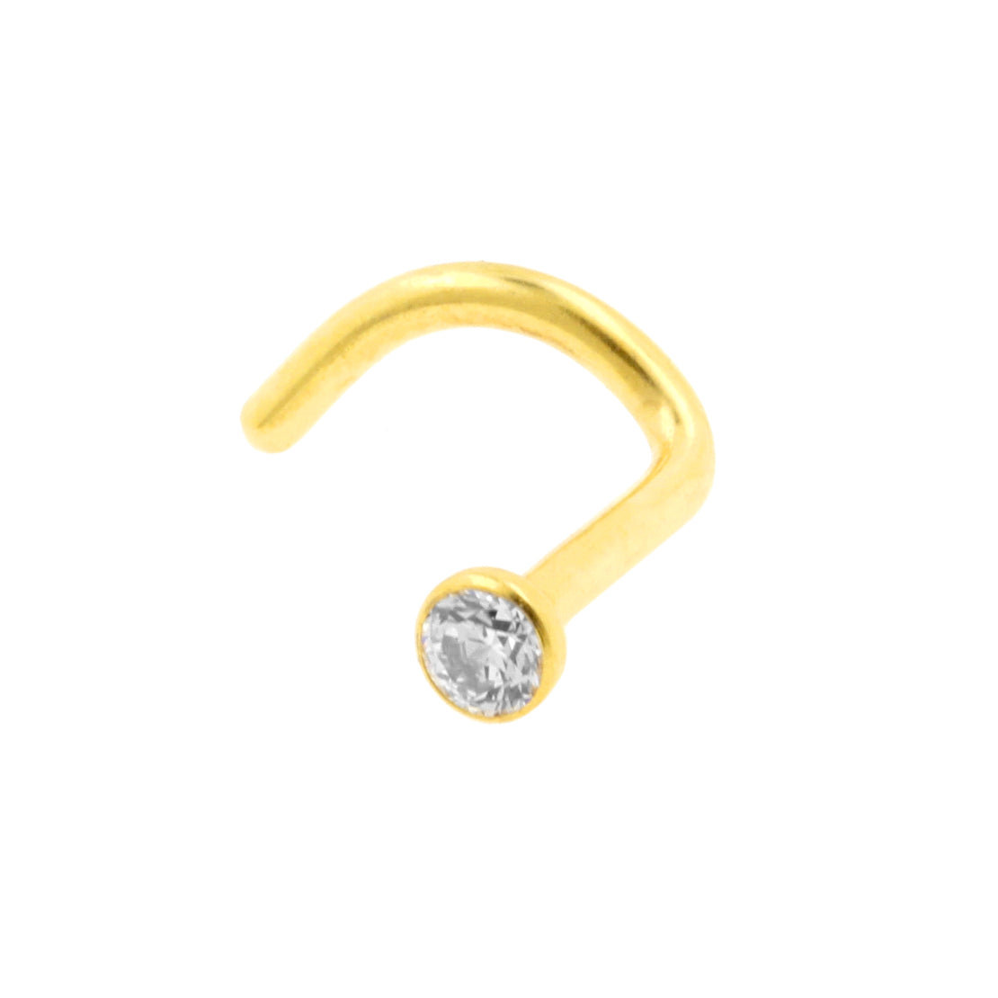 Titanium Neuspiercing Met Zirkonia