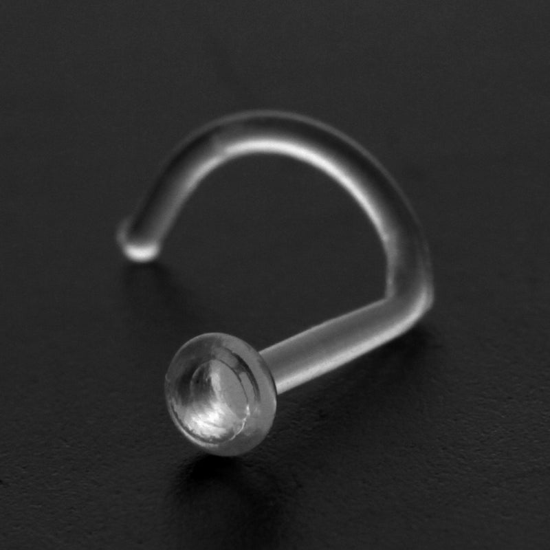 Bioplast Nose Piercing Retainer Clear