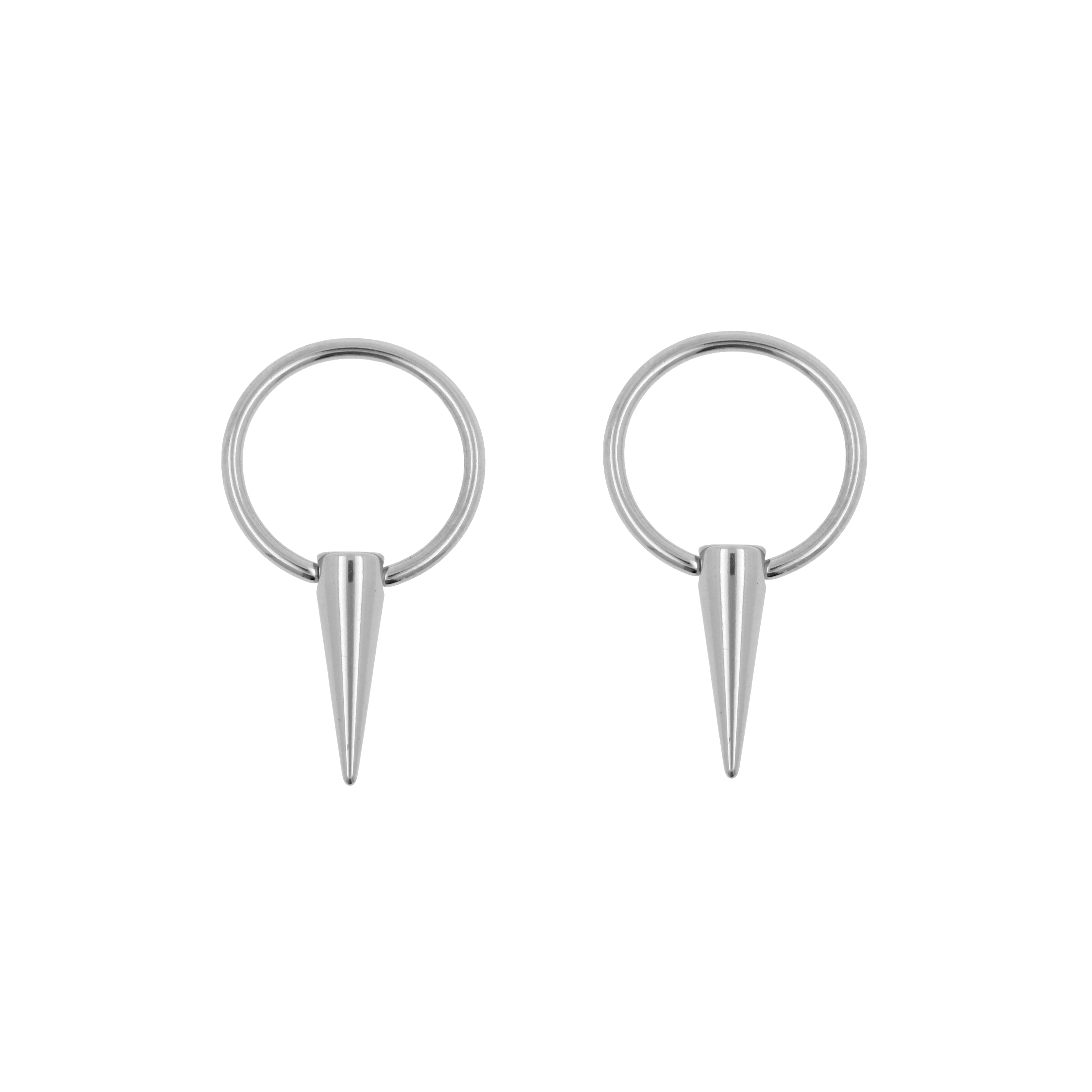 Chirurgisch Staal Ball Closure Ring - Cone Zilver