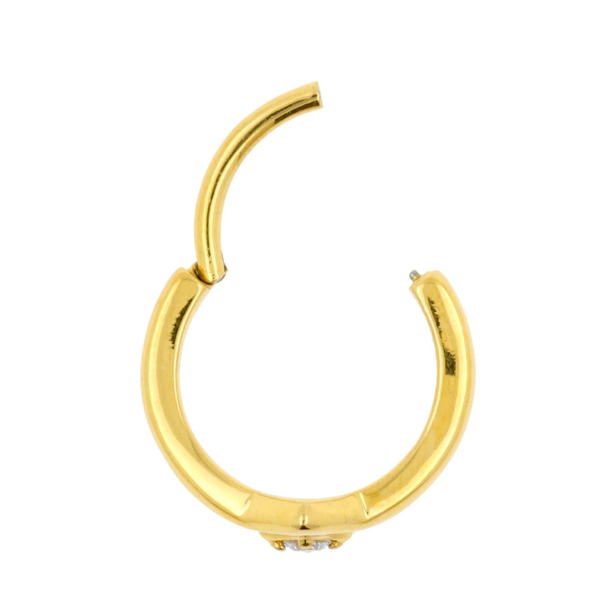 Chirurgisch Stalen Conch Clicker - Square Goud