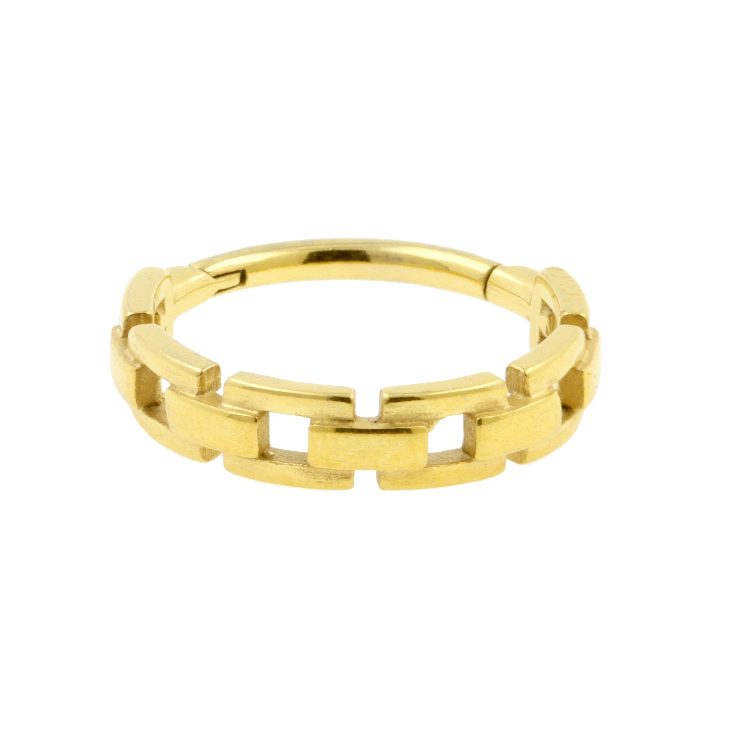 Chirurgisch Stalen Conch Clicker - Chain Goud