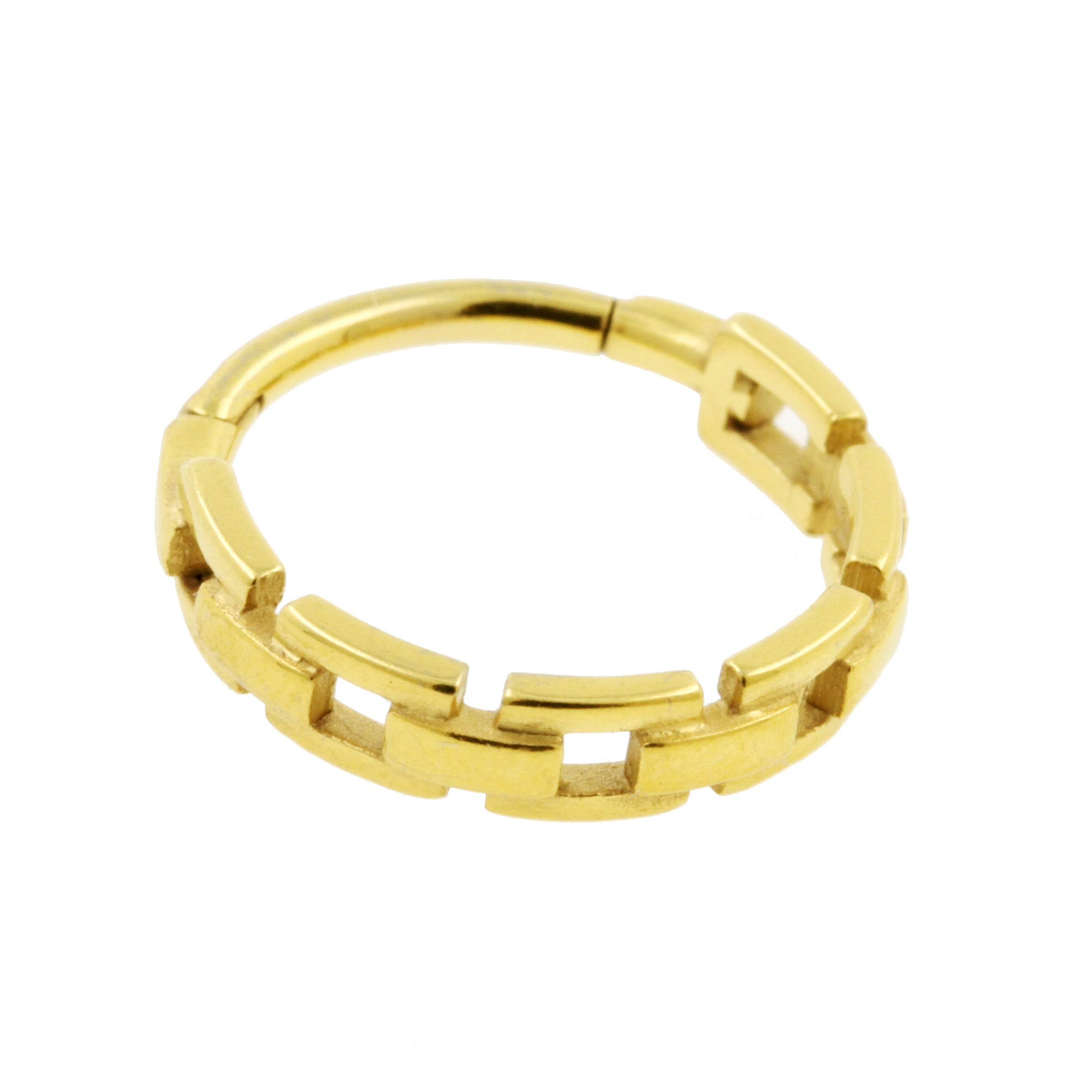 Chirurgisch Stalen Conch Clicker - Chain Goud