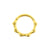 Chirurgisch Stalen Click Ring Bamboo Goud