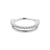 Chirurgisch Stalen Double Click Ring - Zirkonia Zilver
