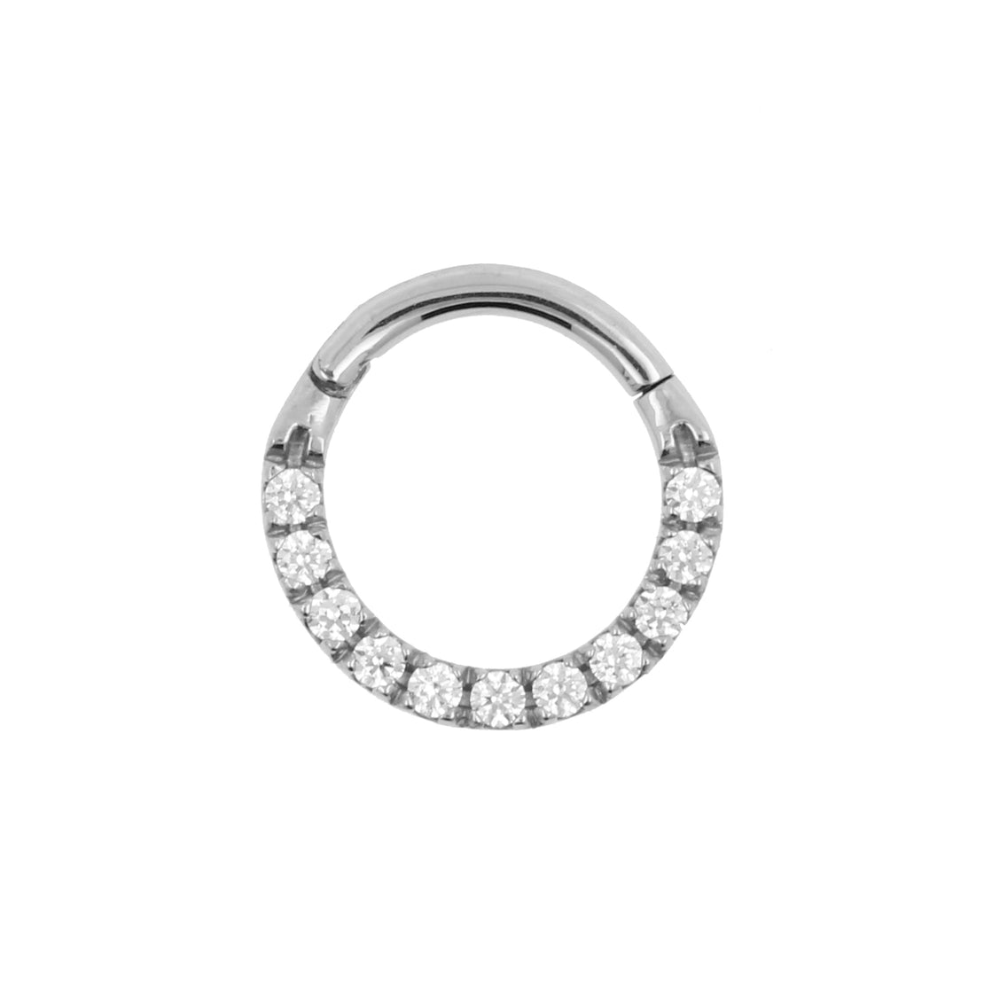 Surgical Steel Zirconia Ring Silver