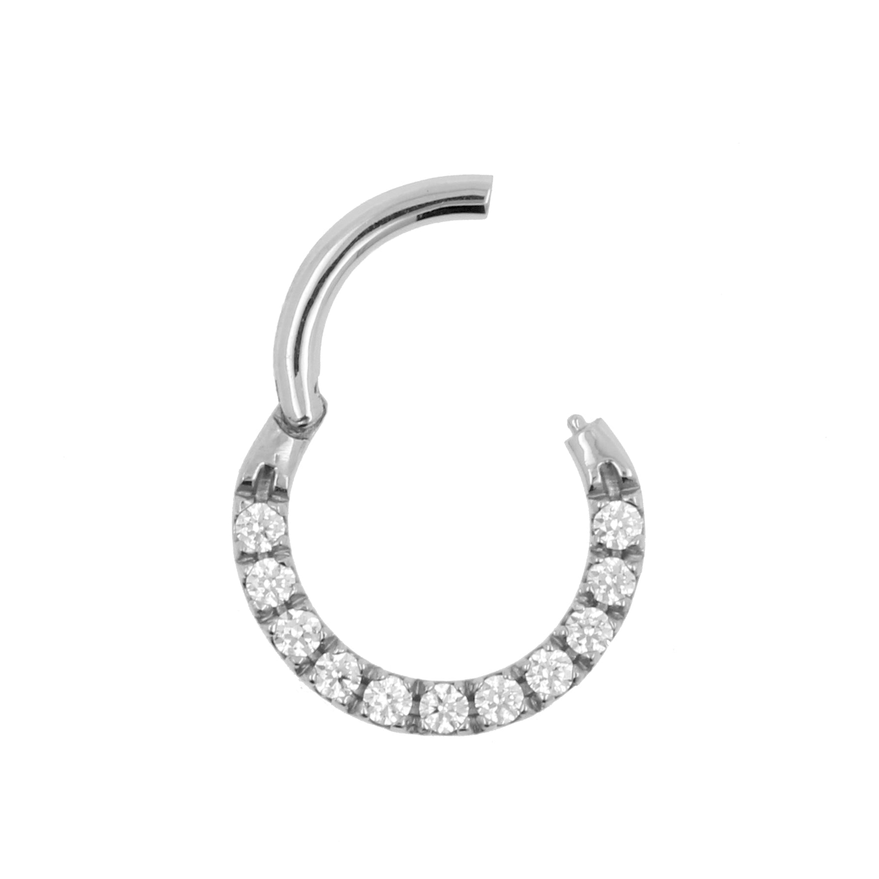 Surgical Steel Zirconia Ring Silver