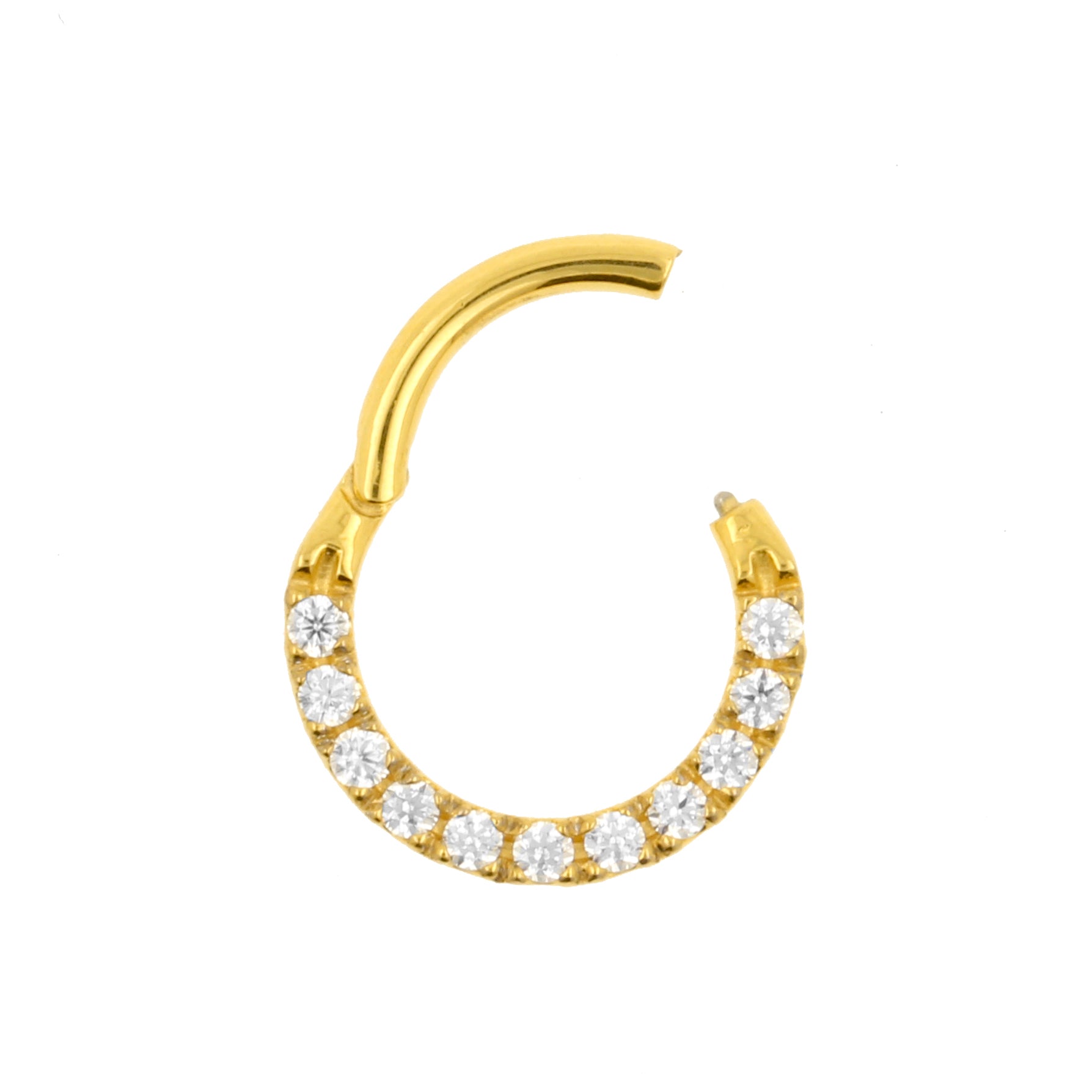 Chirurgisch Stalen Zirkonia Ring Goud