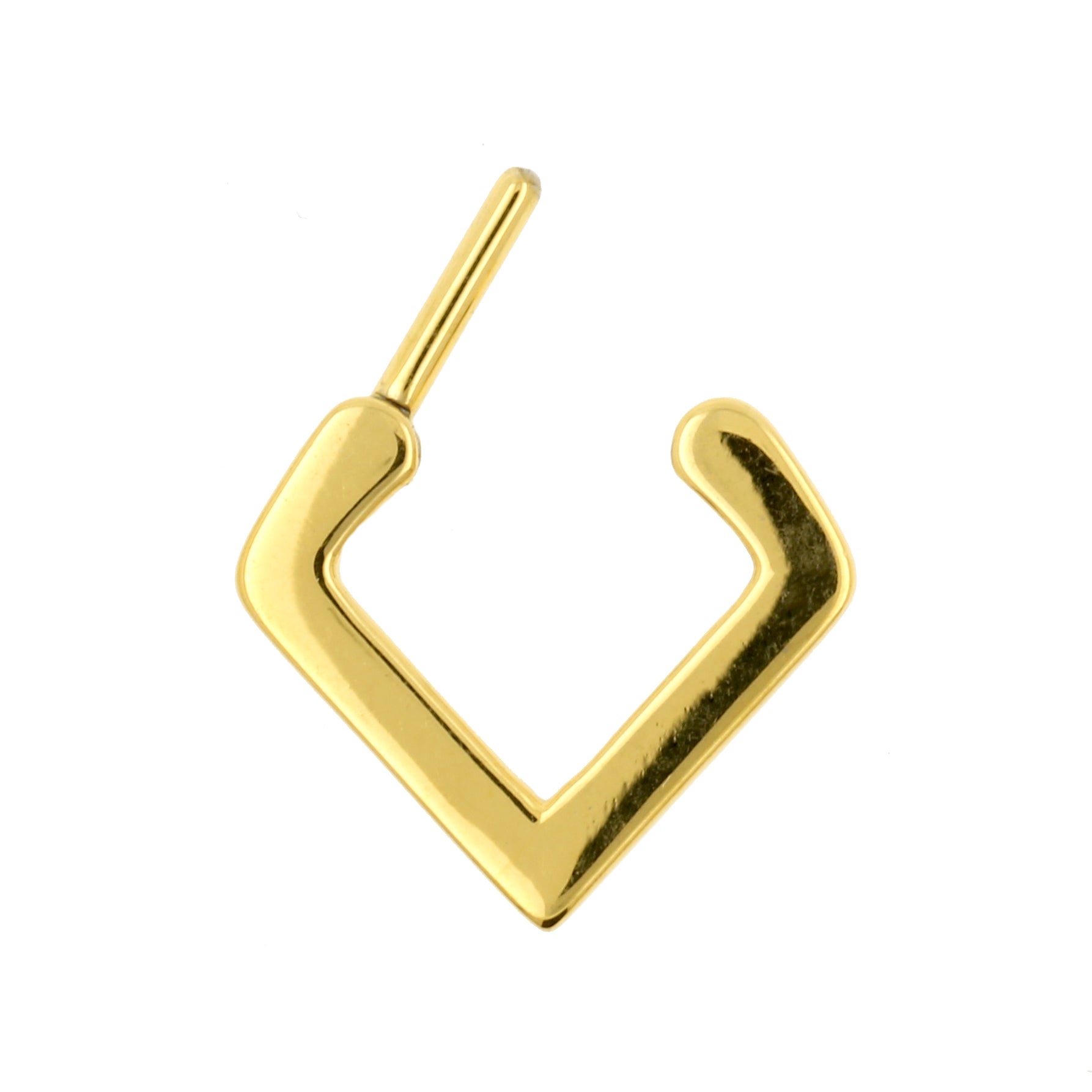 Chirurgisch Stalen Septum V-Clicker Goud