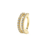 Nikkelvrij Staal Rook Clicker - Double Ring Goud