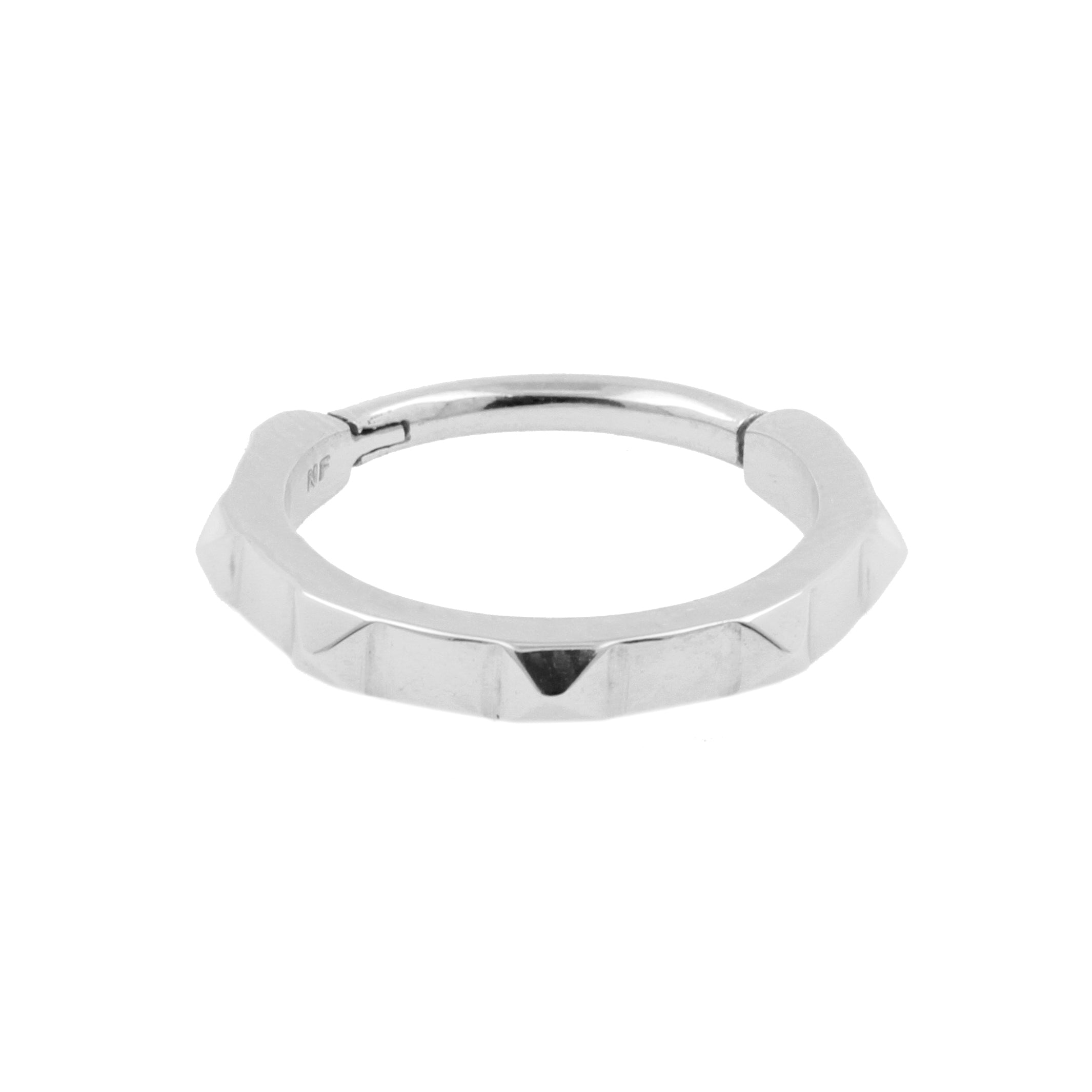 Nikkelvrij Stalen Click Ring - Studs Zilver