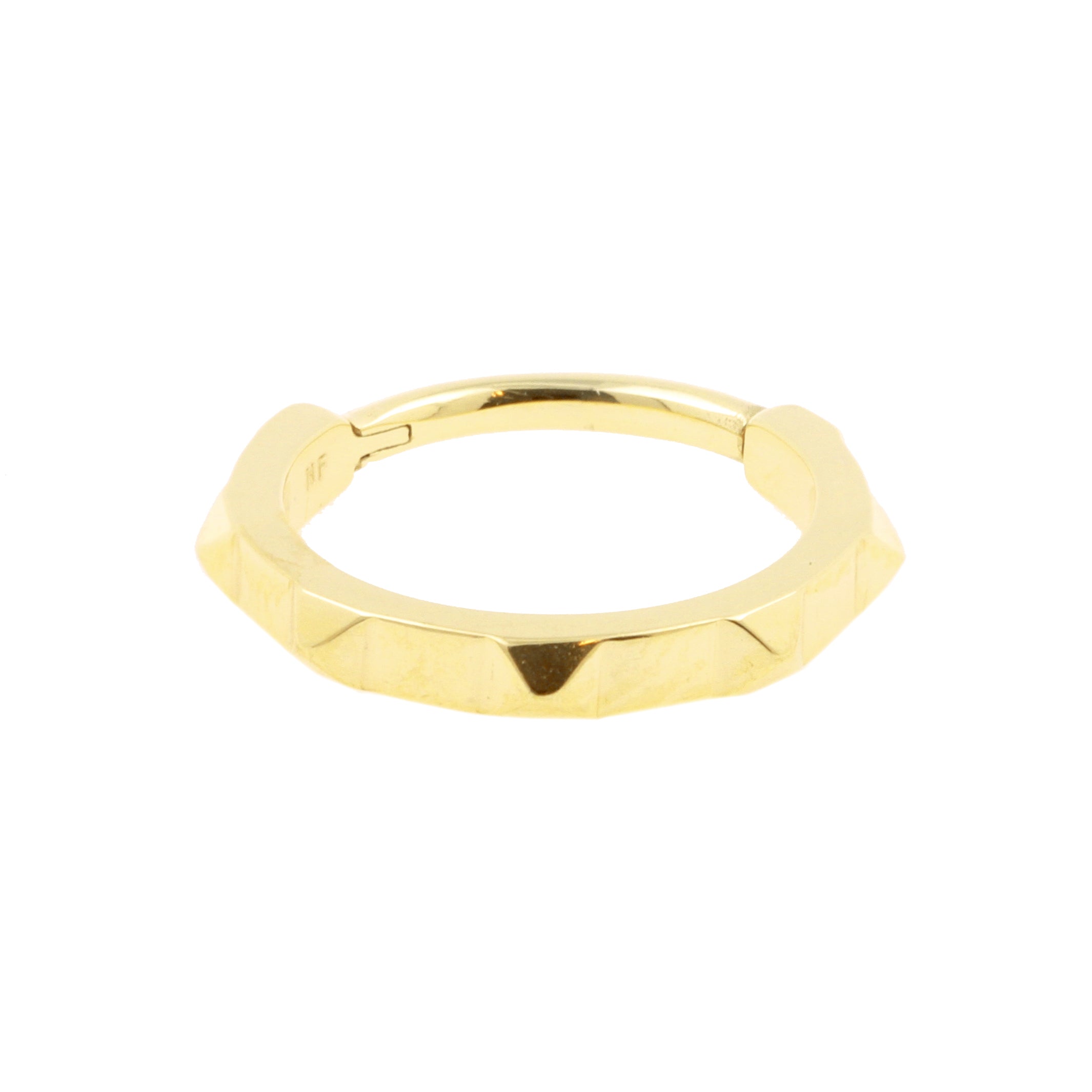 Nikkelvrij Stalen Click Ring - Studs Goud