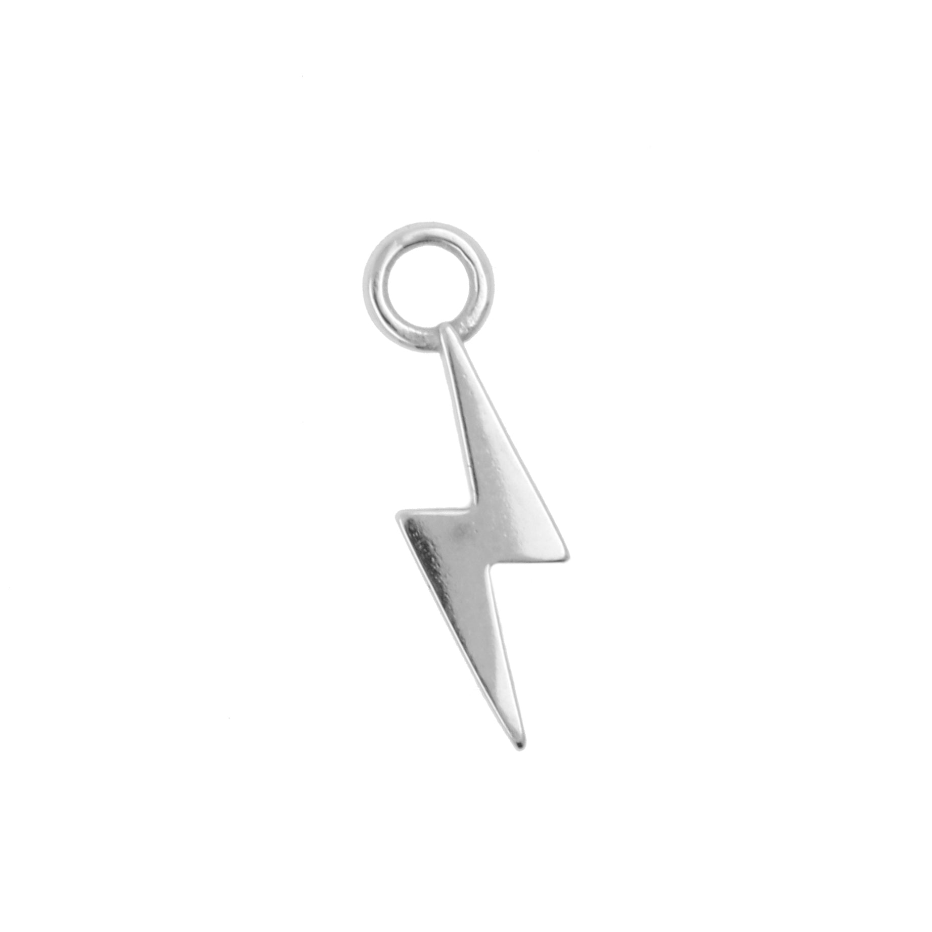 Nickel-Free Steel Click Ring Charm - Flash Silver