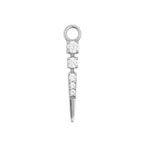 Nikkelvrij Stalen Click Ring Bedel - Pendulum Zilver