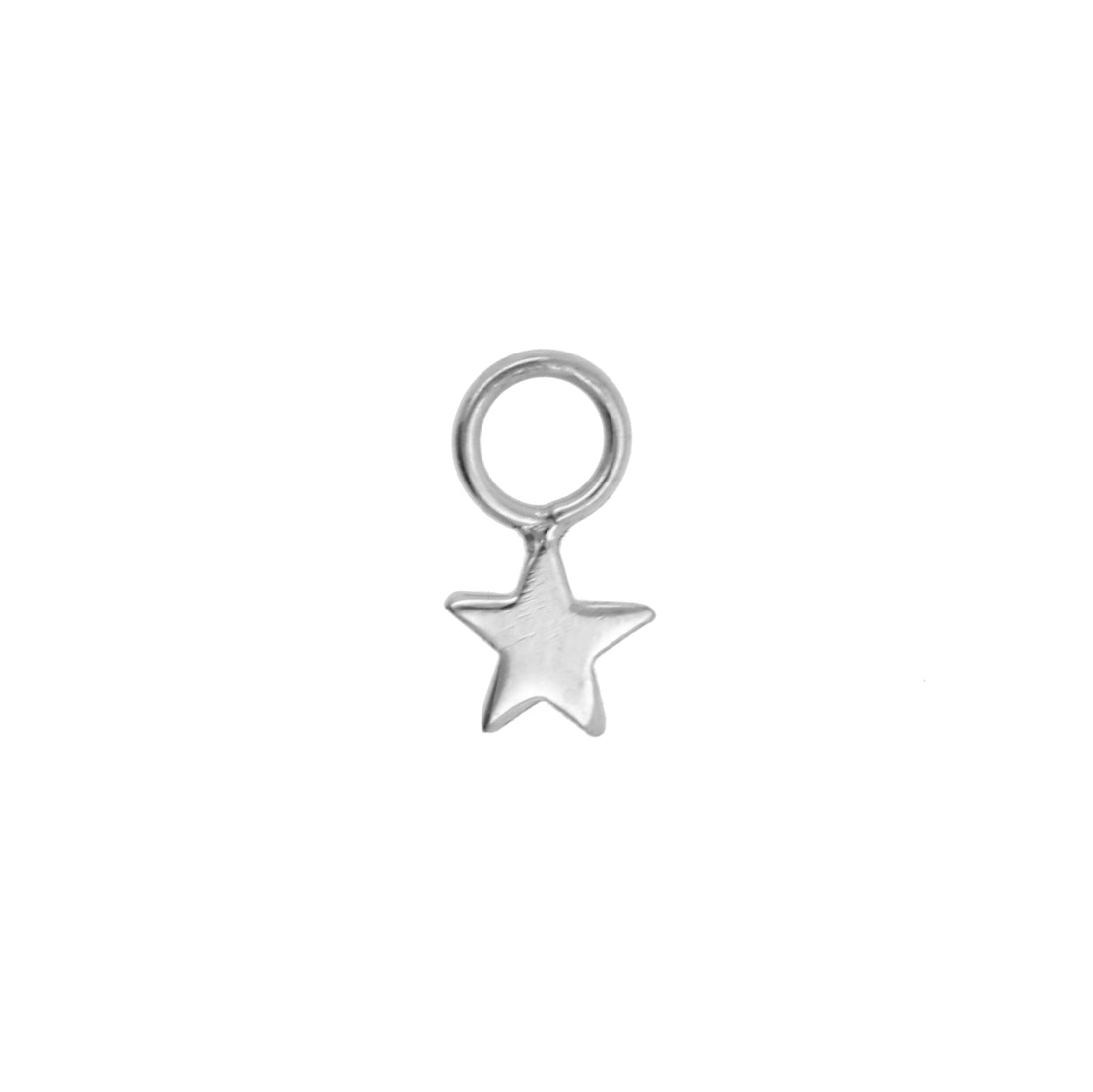 Titanium Click Ring Bedel - Star Zilver
