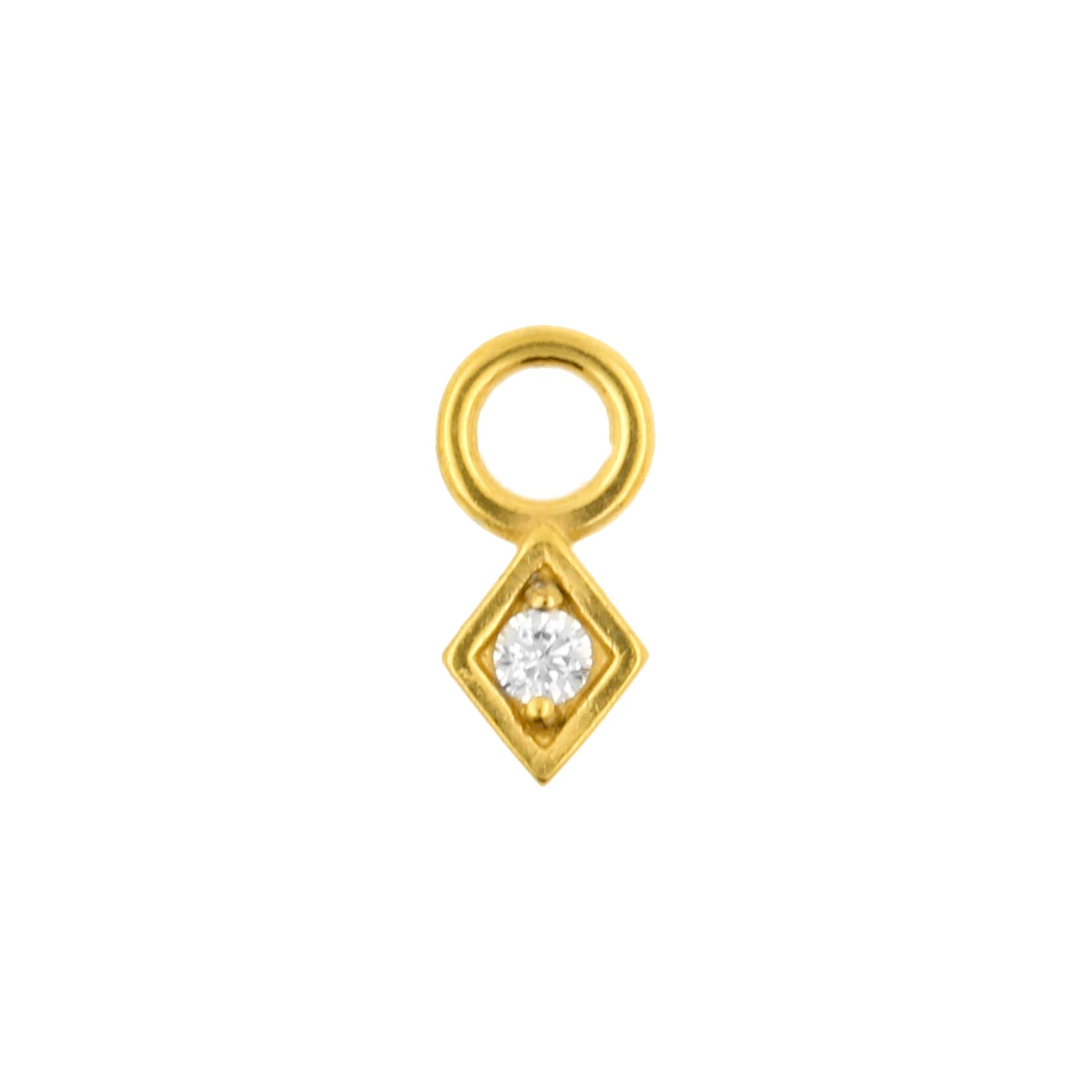 Chirurgisch Stalen Click Ring Bedel - Diamond Goud