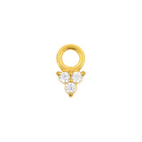Chirurgisch Stalen Click Ring Bedel - Trinity Goud