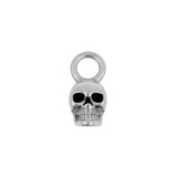 Chirurgisch Stalen Click Ring Bedel - Skull Zilver