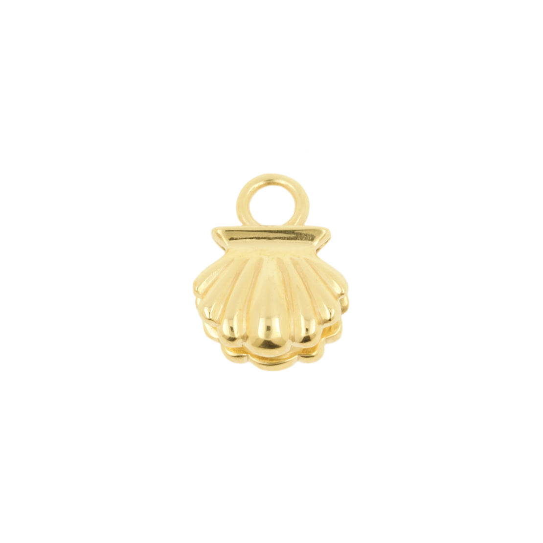 Nickel-Free Stainless Steel Charm - Oyster Gold