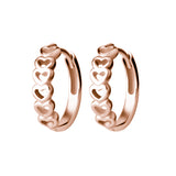 Click Hoop Oorbellen - Hearts Rose Goud
