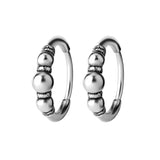 Click Hoop Oorbellen - Bali Zilver