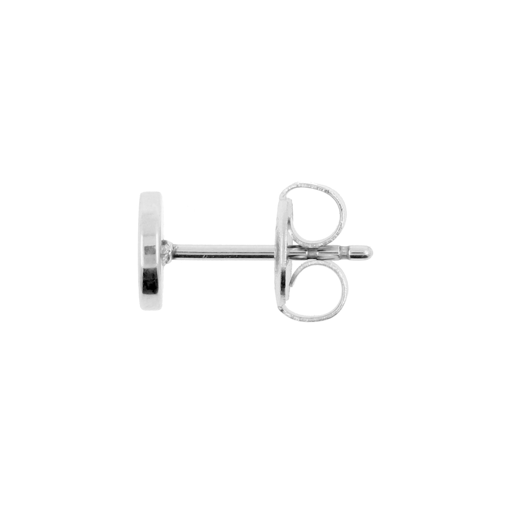 Surgical Steel Ear Studs - Disc Silver