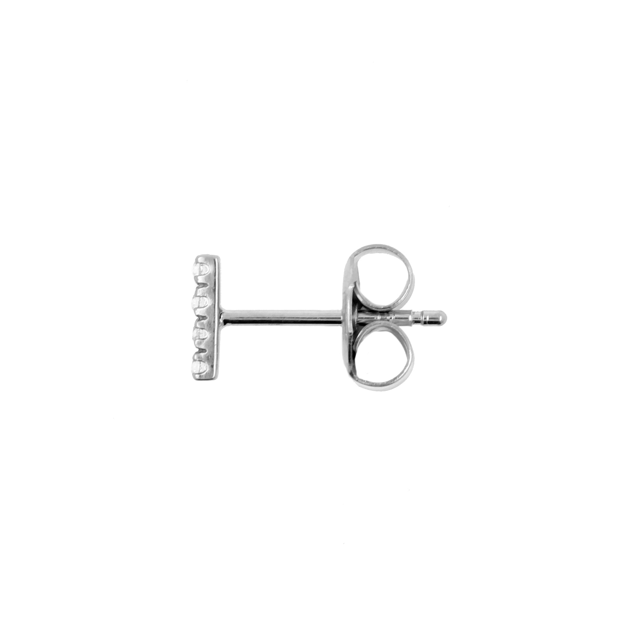 Surgical Steel Ear Studs - Zirconia Stack Small