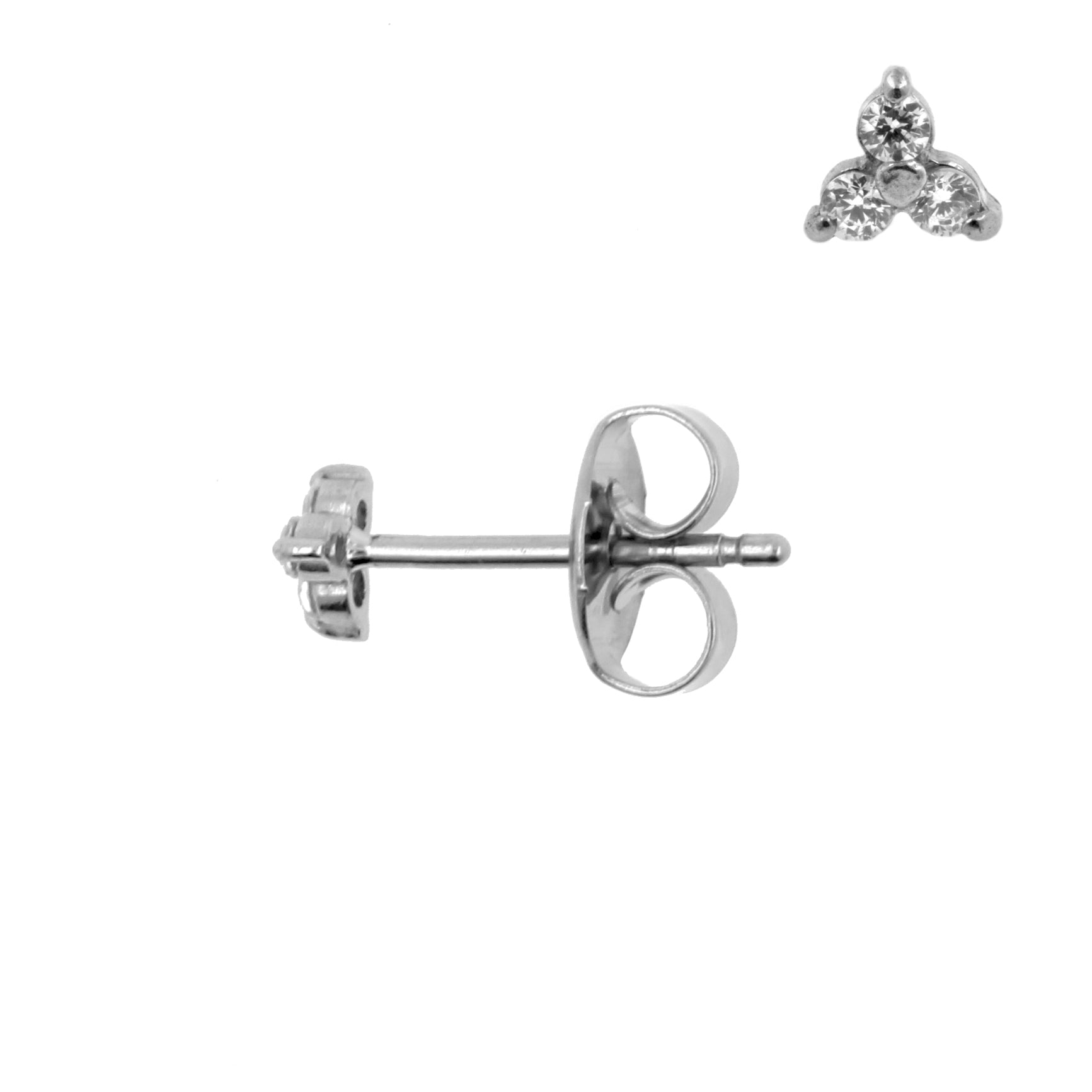 Surgical Steel Trinity Ear Studs