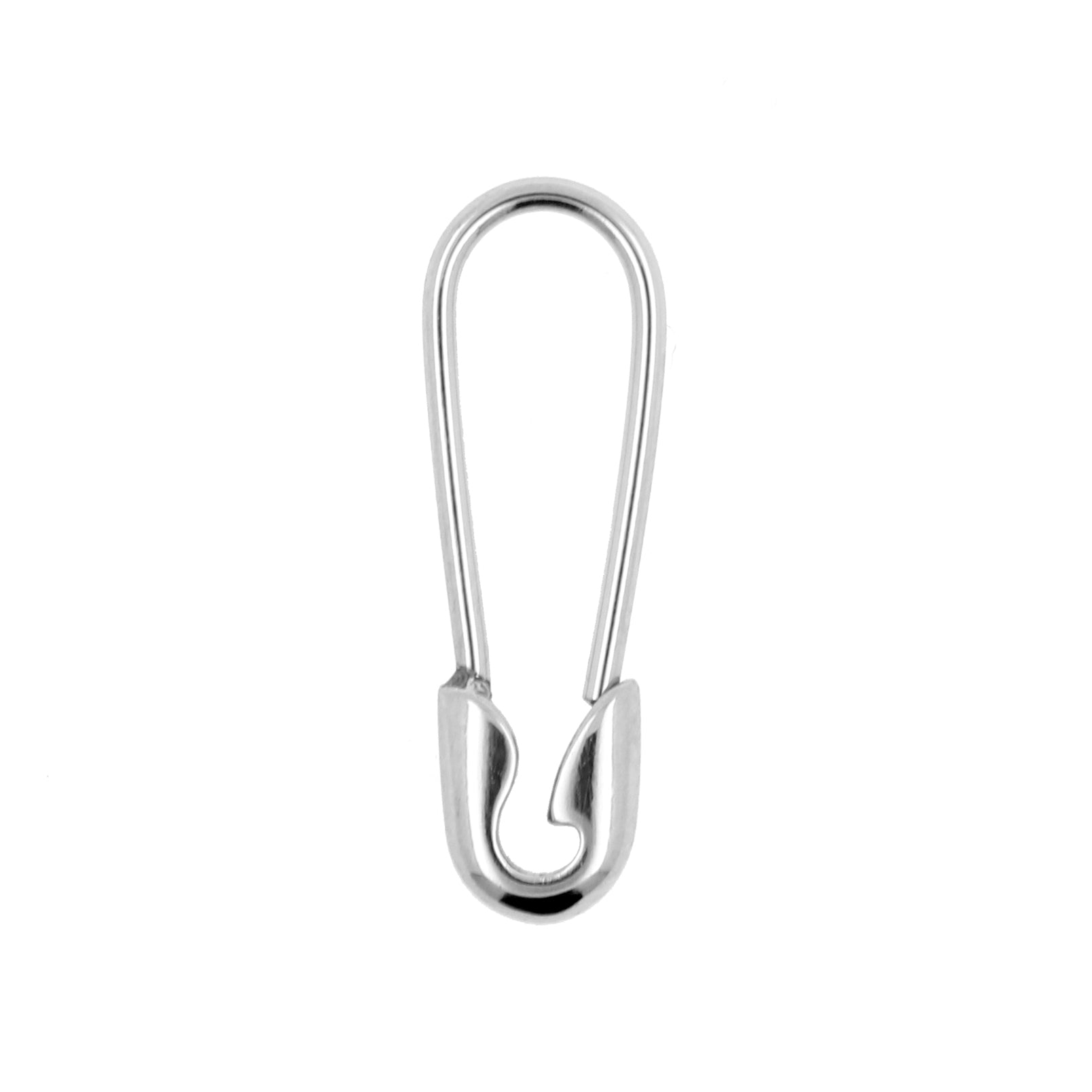 Surgical Steel Safetypin Earrings Silver