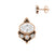 Surgical Steel Zirconia Cluster Ear Studs Rose Gold