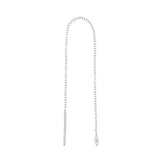 Chirurgisch Stalen Oor Threader - Zirkonia Marquise Zilver