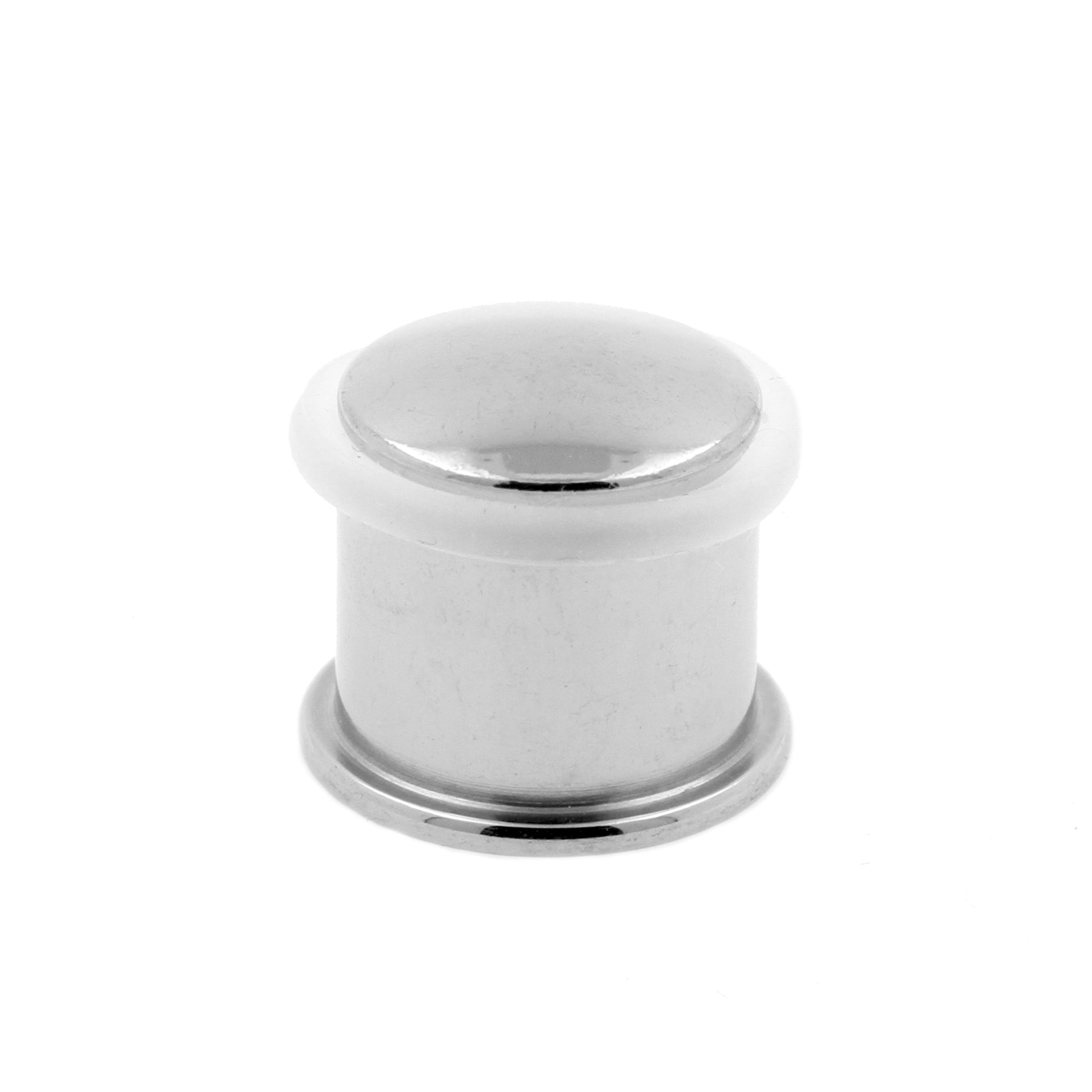 Titanium Stretch Plug - Flat Zilver