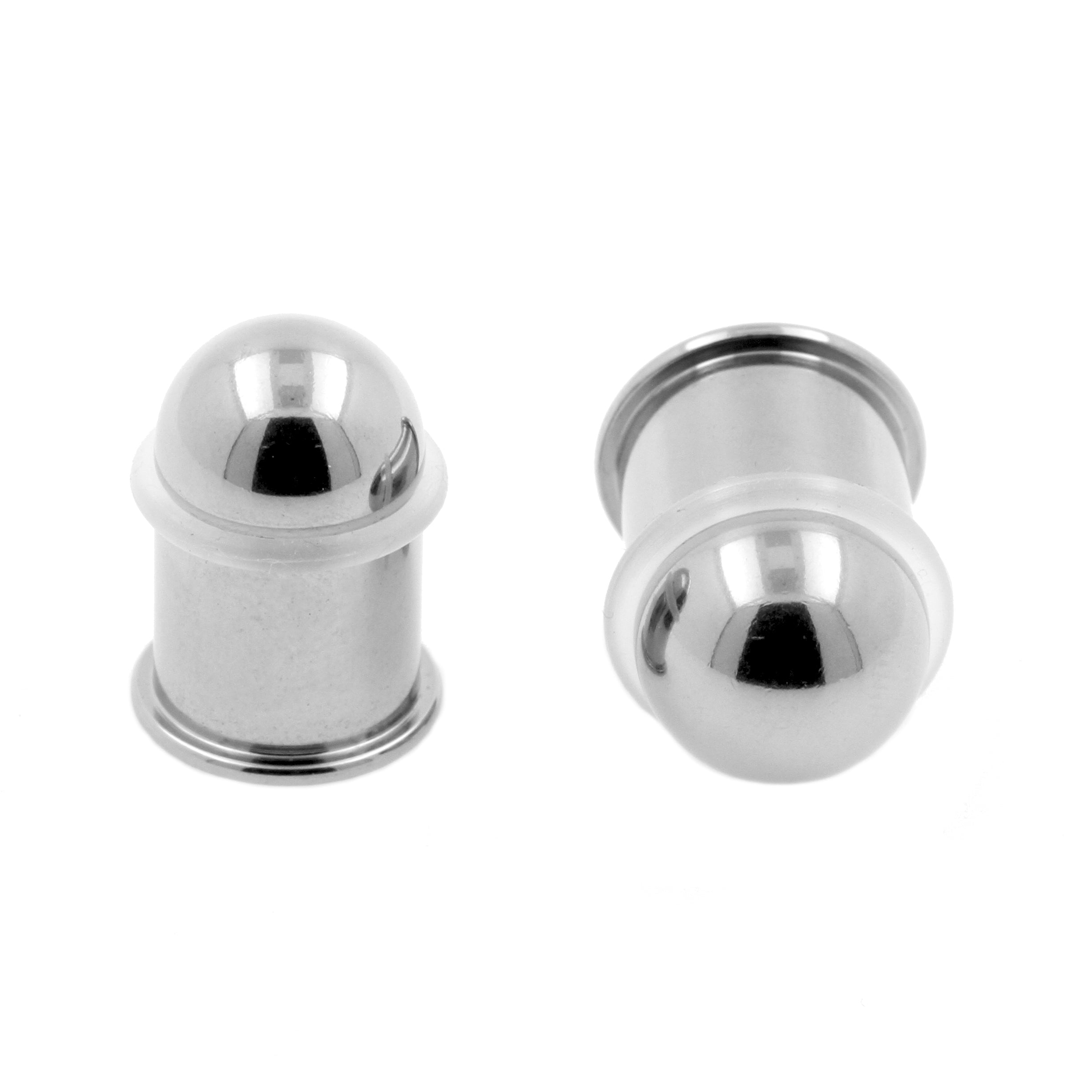 Titanium Stretch Plug - Bullet Zilver