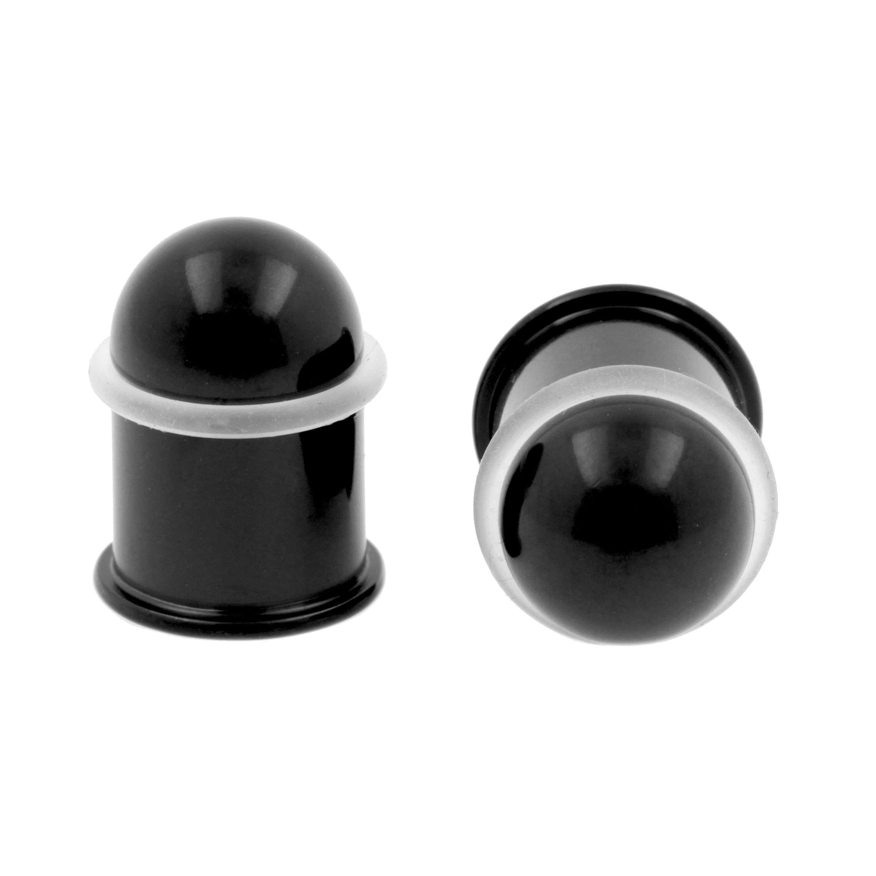 Titanium Stretch Plug - Bullet Zwart