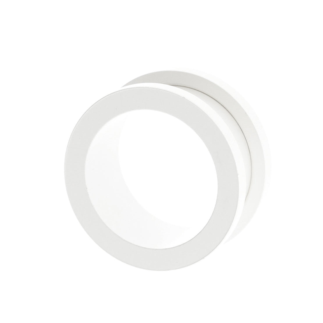 Chirurgisch Stalen Tunnel Parel Wit