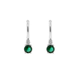925 Silver Ear Hoops - Jewel Silver