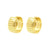 925 Zilver Oorringen - Bangle Gestreept - Goud