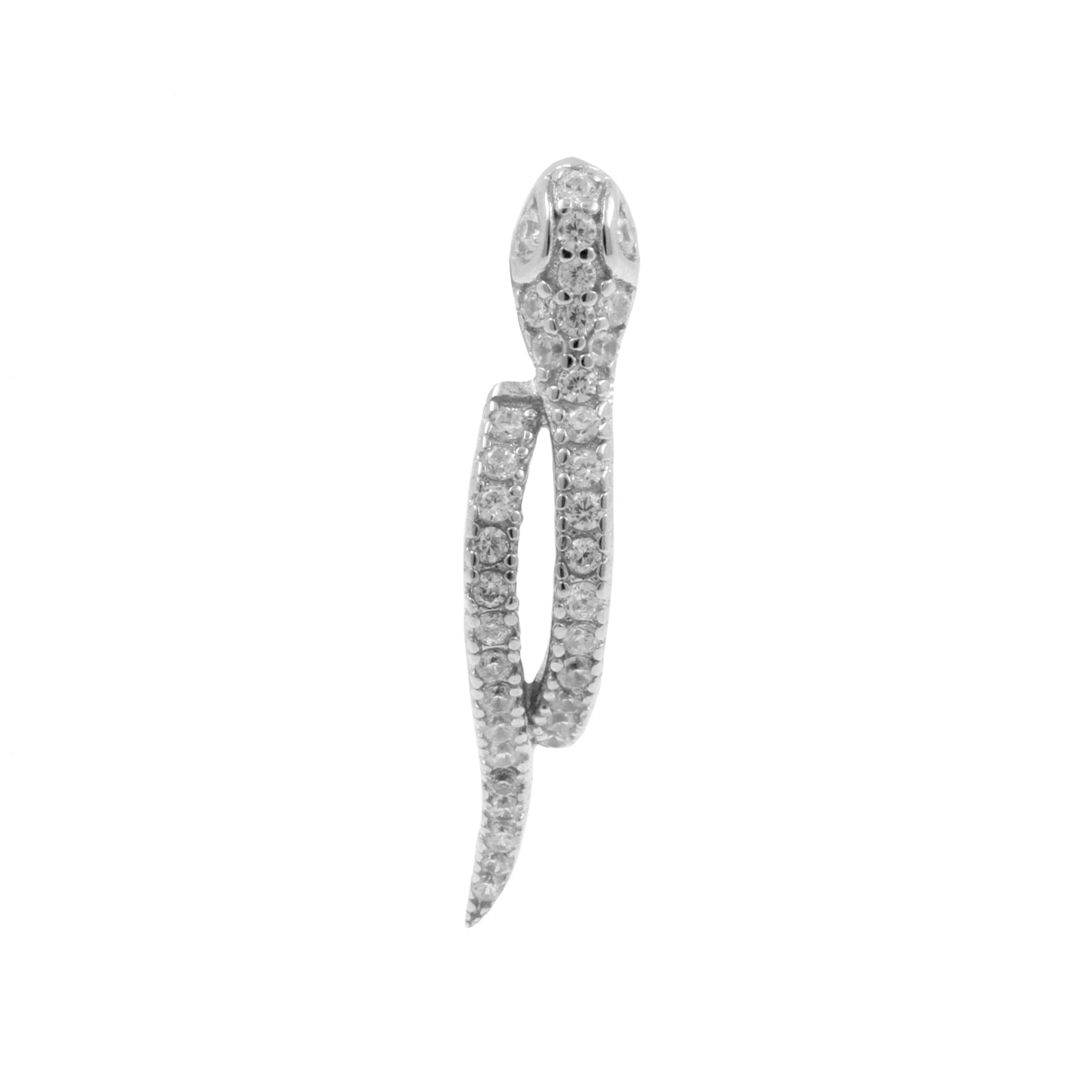 Oorbellen Slang stainless-steel zilver Oorbellen Slang stainless-steel zilver