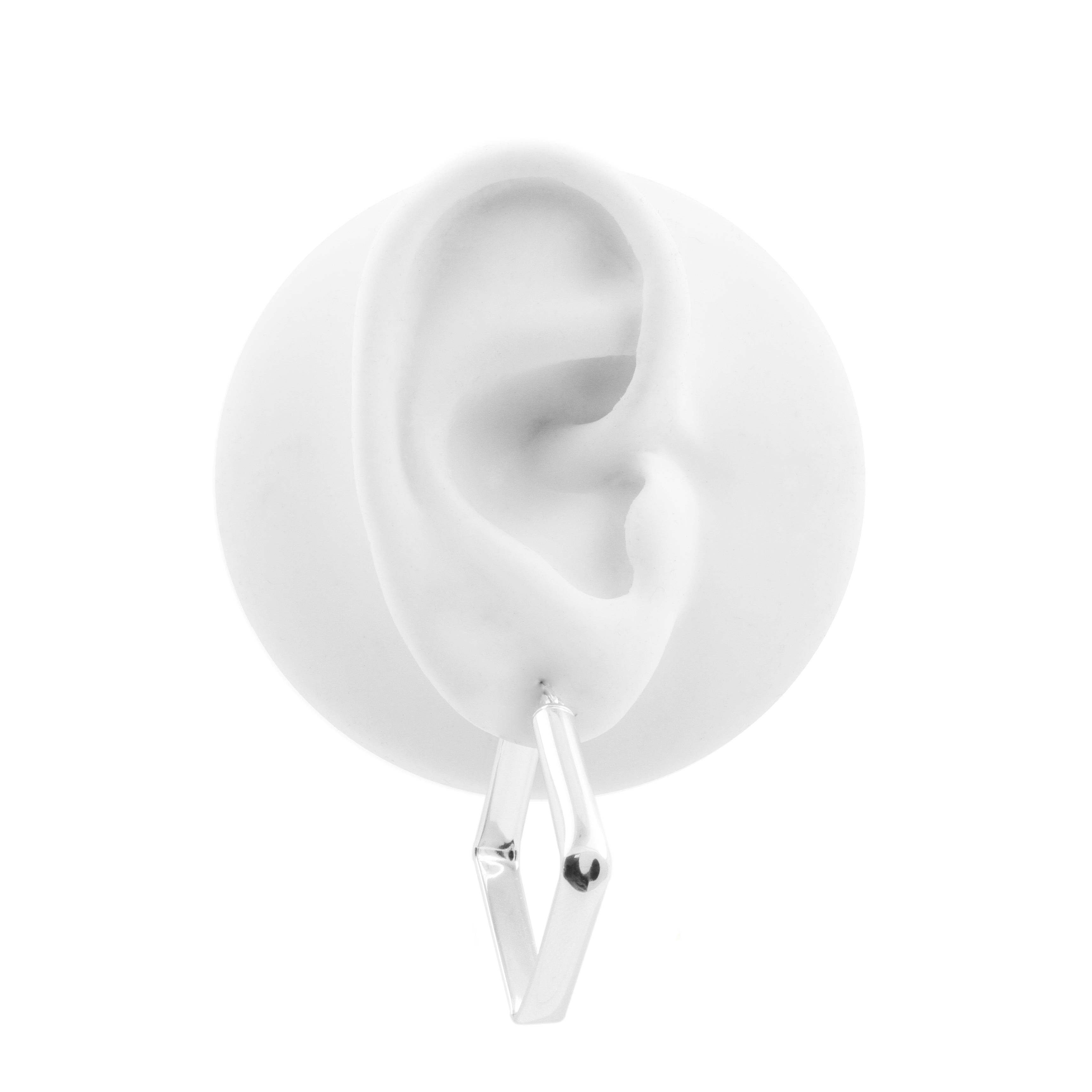 925 Zilver Oorhangers - Diamond Zilver