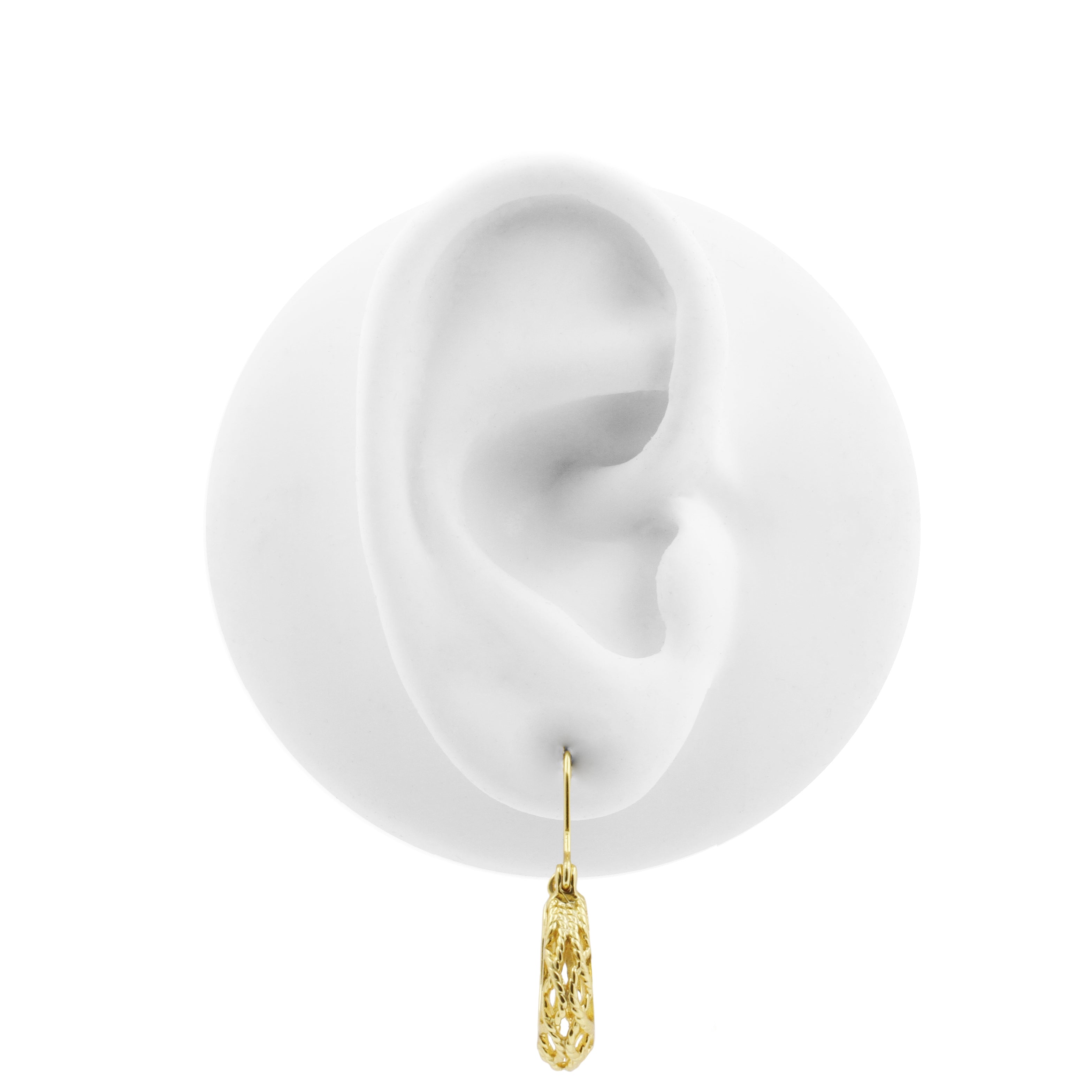 925 Zilver Oorhangers - Filligree Goud