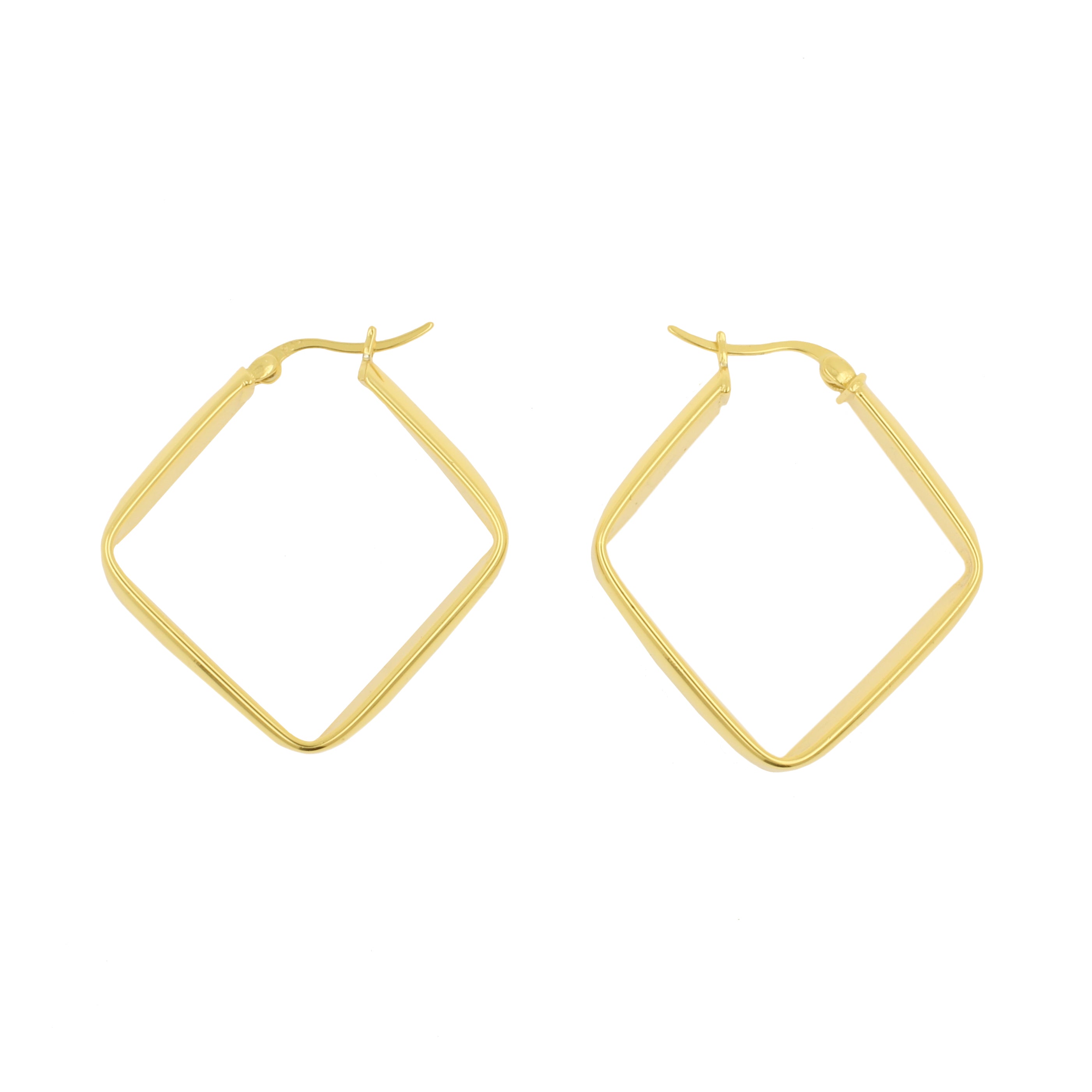 925 Zilver Oorhangers - Diamond Goud