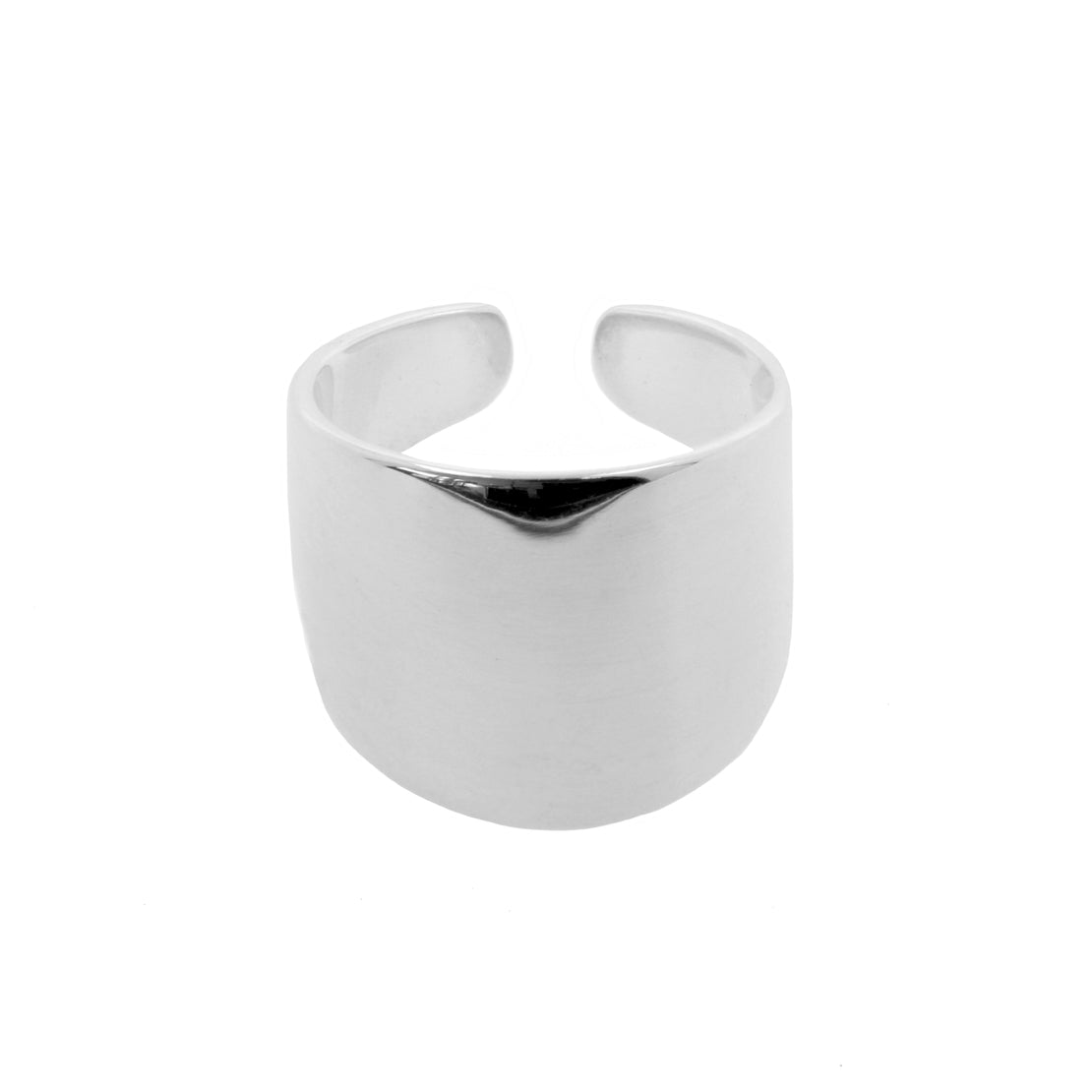 925 Silver Ear Cuff - Wide Bangle Silver