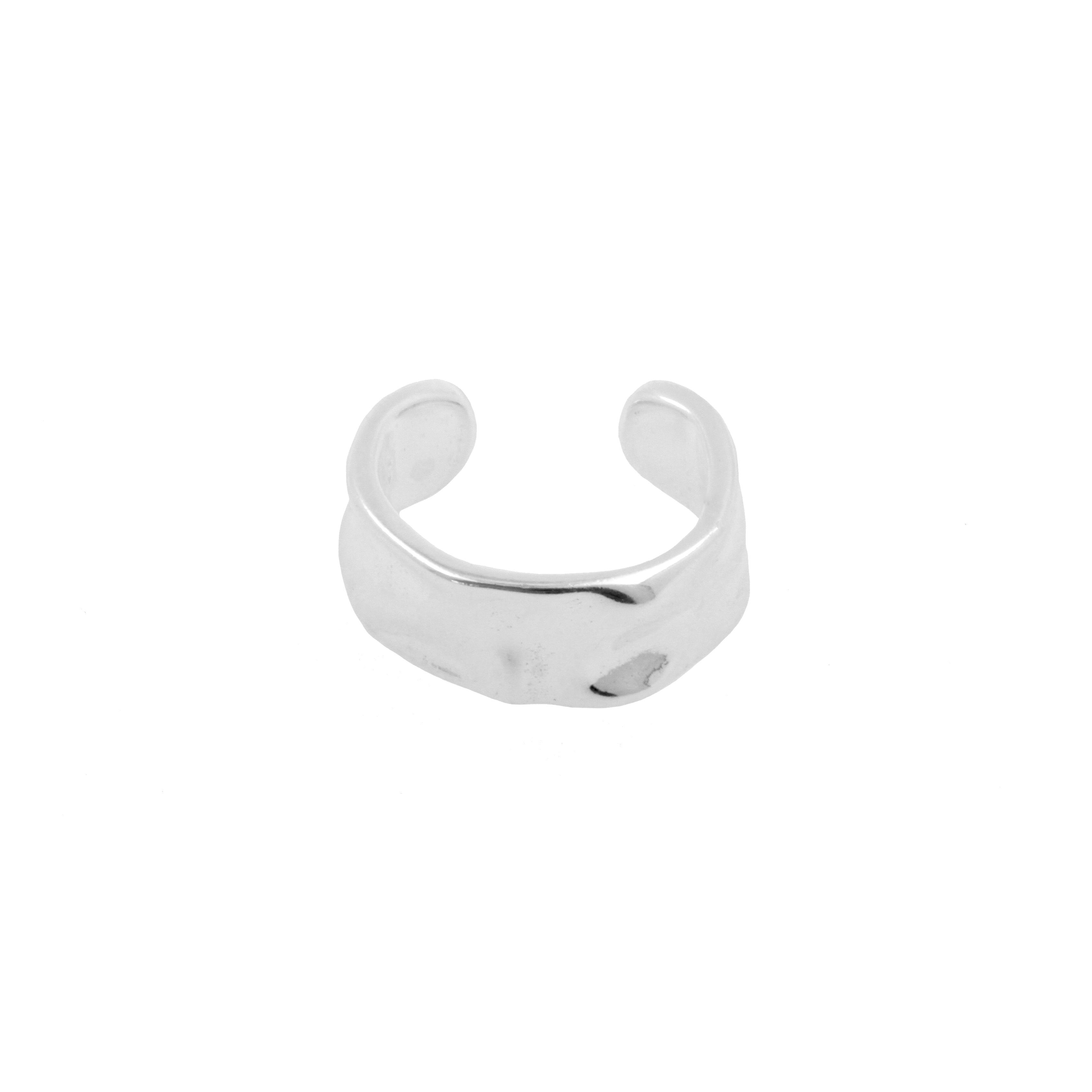 925 Zilver Oor Cuff - Organic Small Zilver