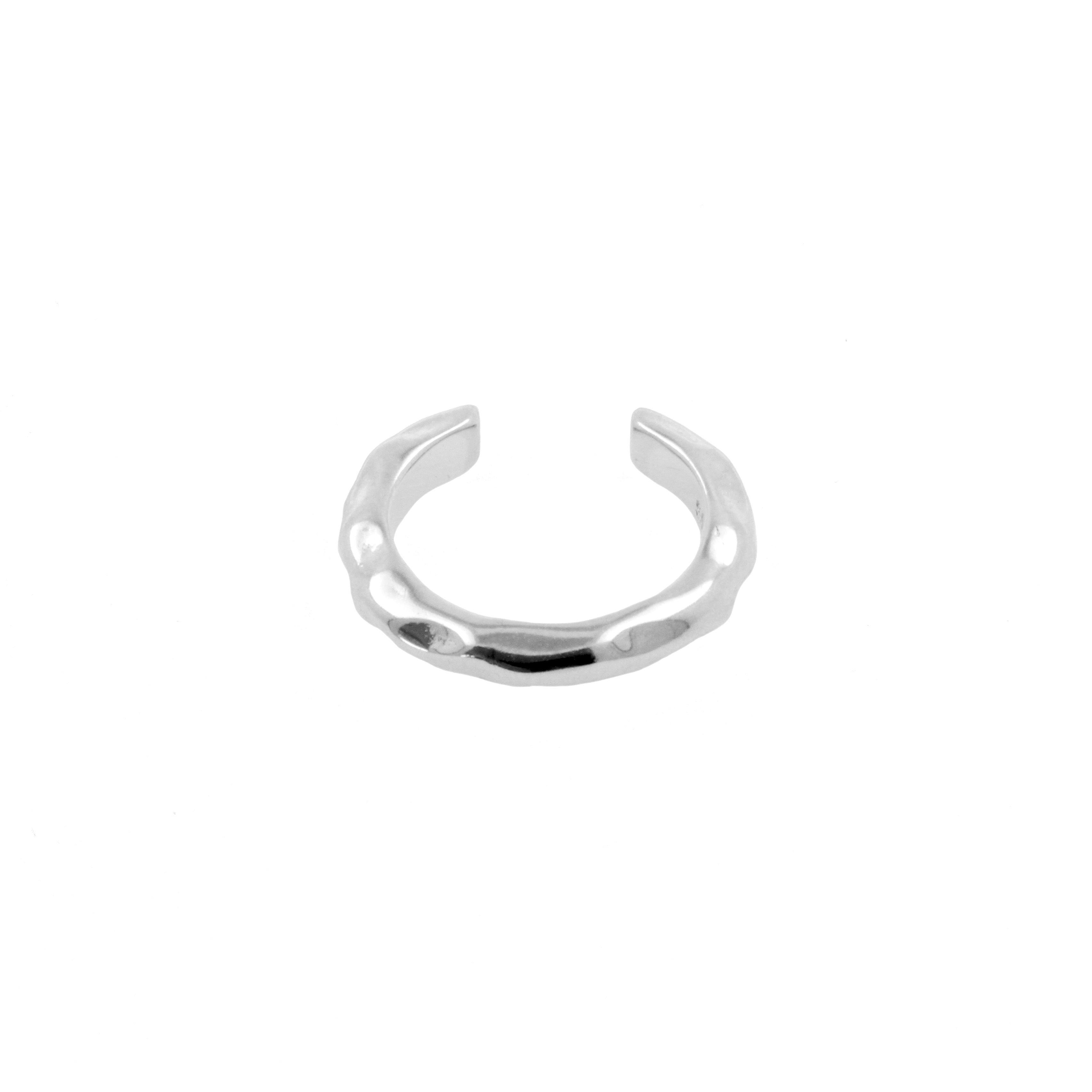 925 Zilver Oor Cuff - Organic Ring Zilver