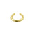 925 Zilver Oor Cuff - Organic Ring Goud
