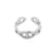 925 Zilver Oor Cuff - Zirconia Chain - Zilver