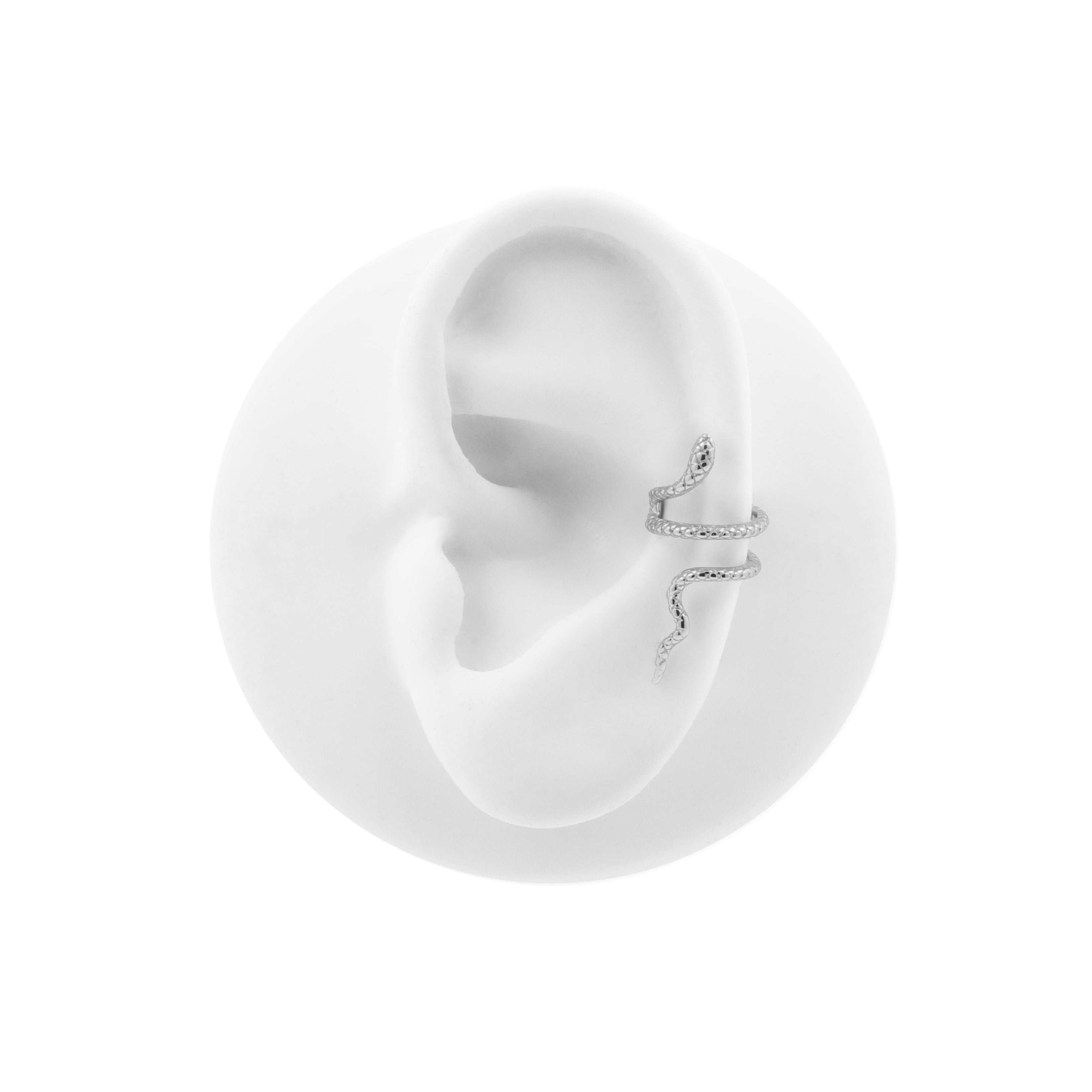 925 Zilver Oor Cuff Slang - Links Zilver