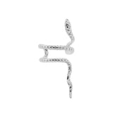 925 Silver Ear Cuff Snake - Right Silver
