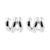 925 Silver Earstuds - Twisted Silver