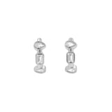 925 Zilver Oorringen - Zirkonia Geschakeld Zilver