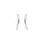 925 Silver 925 Silver Ear Hoops - Wave Silver